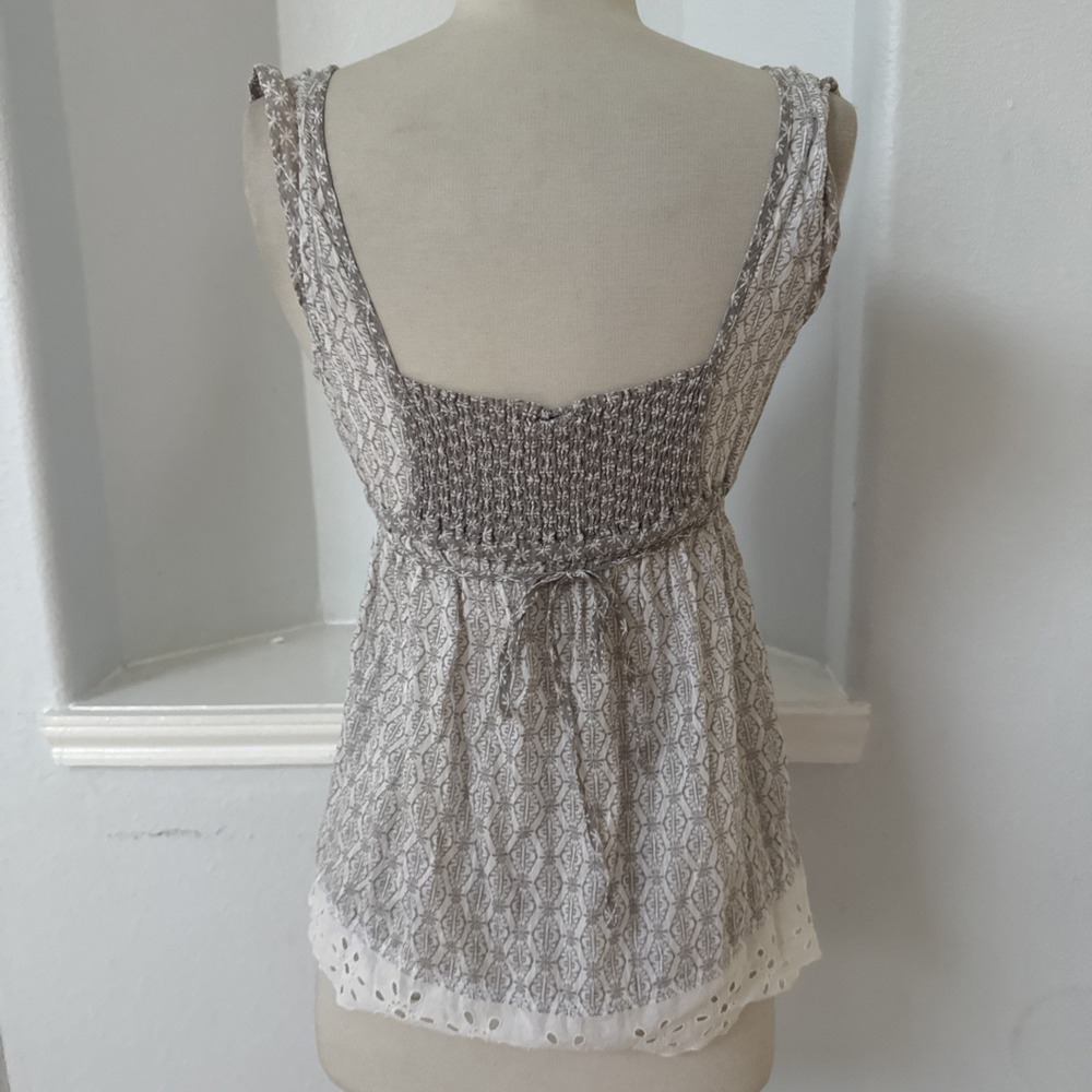 Hollister Top Womens S Babydoll Eyelet Trim Boho Indie Sleaze Coquette Y2K - Picture 4 of 9